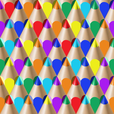 the color pencil seamles patternのイラスト素材