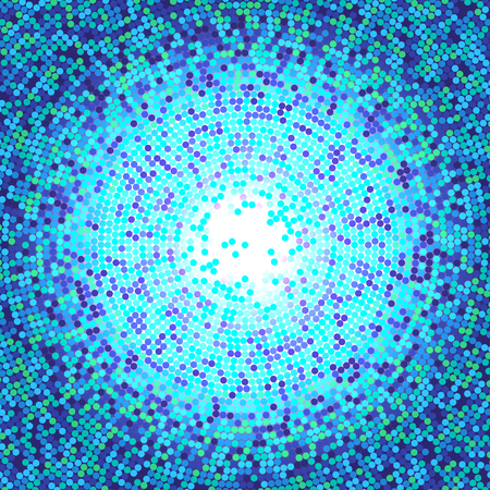 abstract color circle dot compositionのイラスト素材