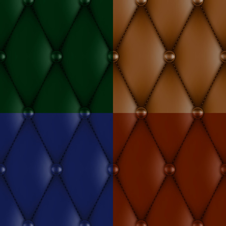 luxury brown leather upholstery seamless patternのイラスト素材