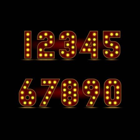 lightbulb digits sale 50% offのイラスト素材