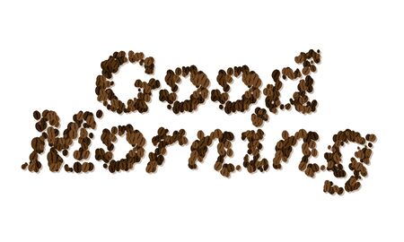 Good Morning. Coffee Seed Fontのイラスト素材