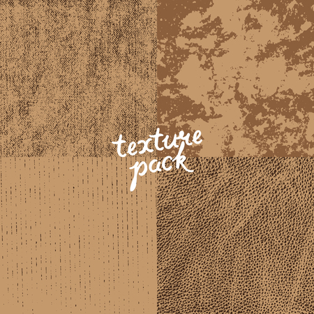 Texture pack. Vector surface texture for grunge backgroundのイラスト素材