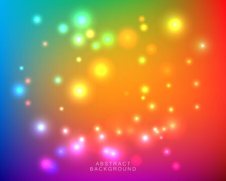 Abstract blurred bright colorful gradient mesh background with color lights. Vector illustrationのイラスト素材