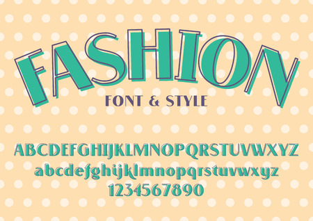 Fashion and Wedding Invitation fontのイラスト素材