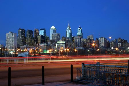 Philly at Nightの写真素材