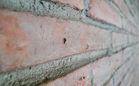 Close up Cement and the red brick. Can be use as background.の写真素材