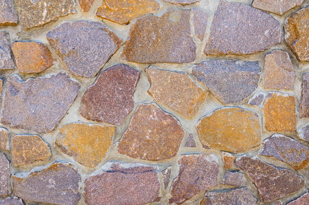 wall made of colored stones