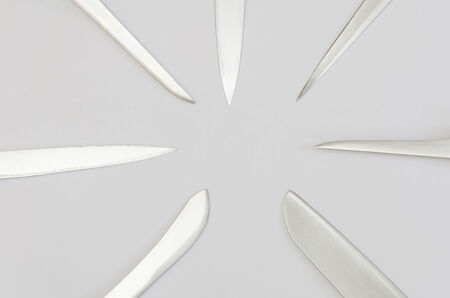 kitchen knife bladesの写真素材