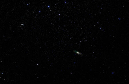 Constellations Cassiopeia and Andromeda with the Andromeda Galaxy