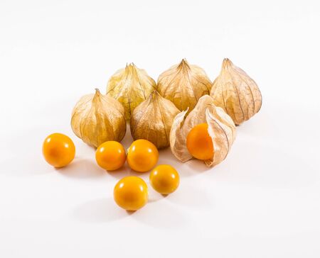Golden Strawberry (Physalis) exotic fruitsの写真素材