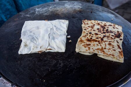 Turkish Famous Food is gozleme