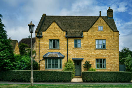 Very good sample of English Architecture House exterior viewの写真素材