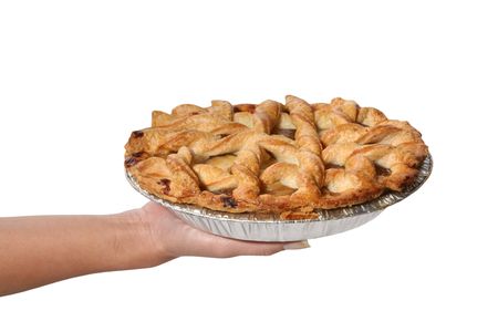 A woman ready to bake an apple pieの写真素材