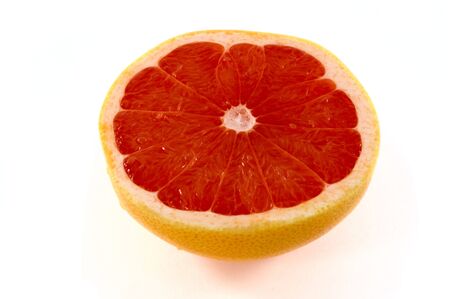 Fresh orange on white backgroundの写真素材