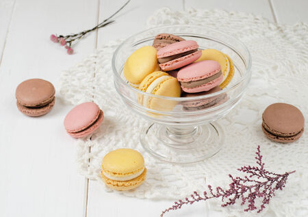 Colourful macaroons