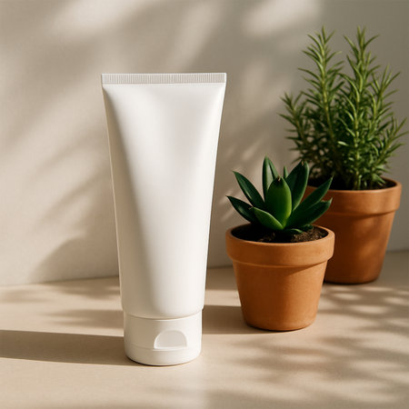 Morning Sun Glow Facewash Tube Mockupの素材