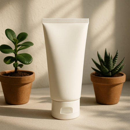 Morning Sun Glow Facewash Tube Mockupの素材