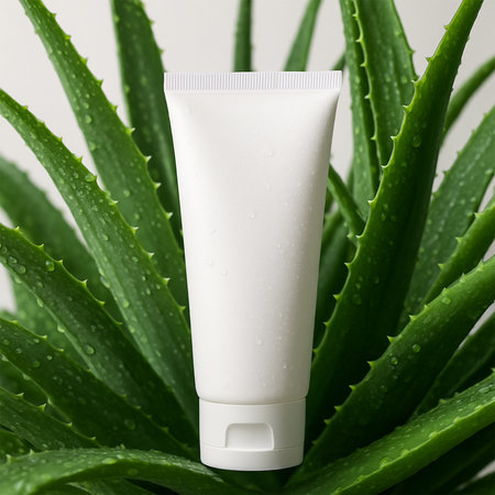 Green Serenity Facewash Mockupの素材