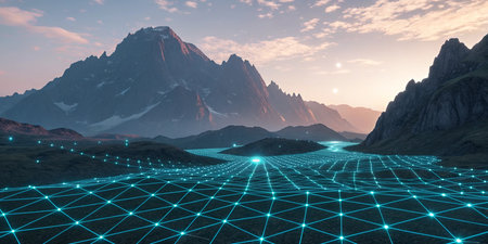 Mountain Mesh Grid â Digital Terrainの素材