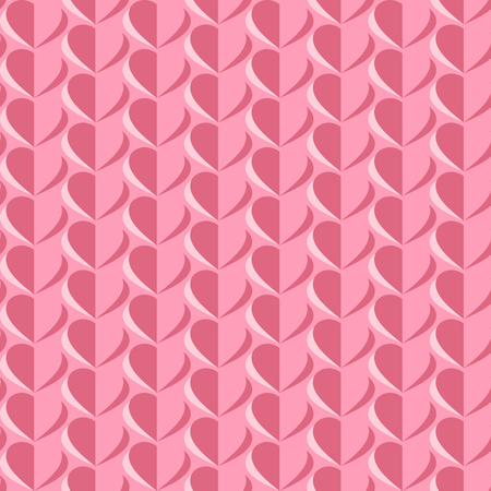 Valentine's day vector seamless pattern. Flying hearts and spirit of love ornament for fabric, web page background, wallpaper, wrapping paper etc. In EPSのイラスト素材
