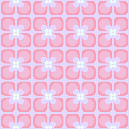 Seamless pattern with abstract floral elements and color gradient. Colorful retro ornament for fabric, web page background, wallpaper, wrapping paper etc. In EPSのイラスト素材