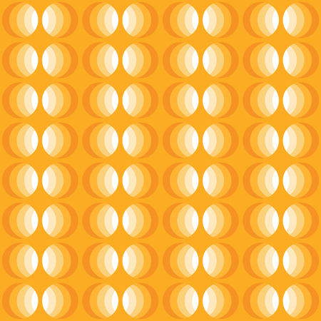 Seamless pattern with rounded geometric elements and color gradient. Abstract retro ornament for...