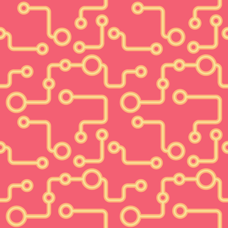 Light summer abstract hand-drawn sketch. Vector circuit pattern for textile, prints, wallpaper, wrapping paper, web decor etc.のイラスト素材