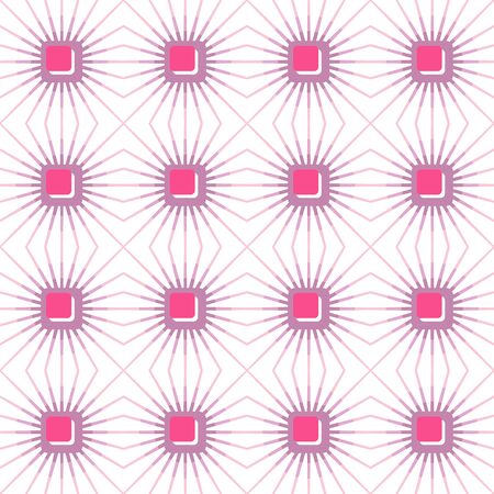 Vector seamless pattern with rays of color and power. Retro abstract geometric ornament for textile, prints, wallpaper, wrapping paper, web etc.のイラスト素材