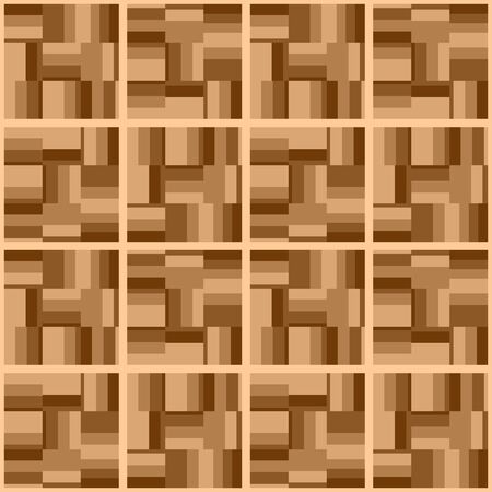 Abstract flat retro seamless pattern with rectangles. Timeless simple vector ornament for textile, wrapping paper, prints, fabric, wallpaper, web etc.のイラスト素材