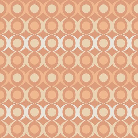 Abstract retro dotted flat seamless pattern with geometric garlands. Timeless simple vector pattern for textile, prints, fabric, wallpaper, wrapping paper, web etc.のイラスト素材