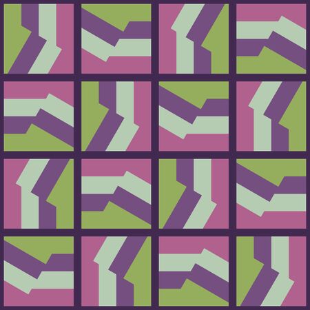Simple abstract geometric design. Rounded repeated pattern for textile, wallpaper, wrapping paper,...