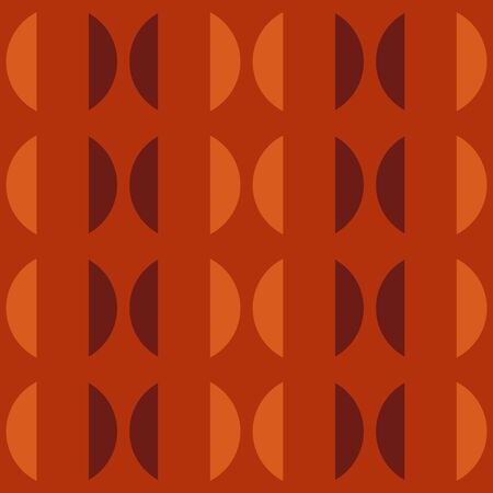 Simple abstract geometric design. Rounded repeated pattern for textile, wallpaper, wrapping paper, prints, surface design, web or another accent etc.のイラスト素材