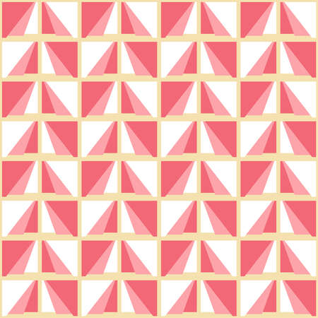 Simple flat seamless pattern will attract attention and transform any surface. Geometric decor for web, ads, textile, printed goods and for any design projects.のイラスト素材