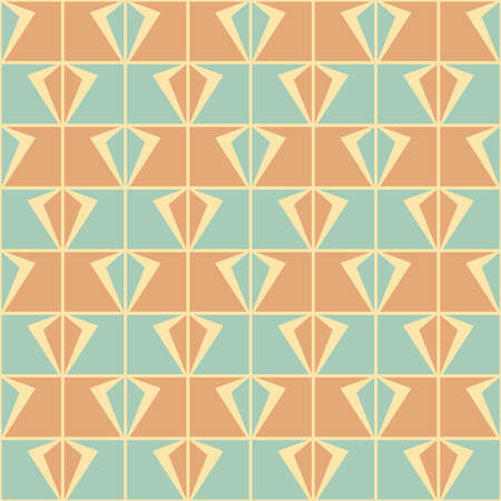 Simple flat seamless pattern will attract attention and transform any surface. Geometric decor for web, ads, textile, printed goods and for any design projects.のイラスト素材