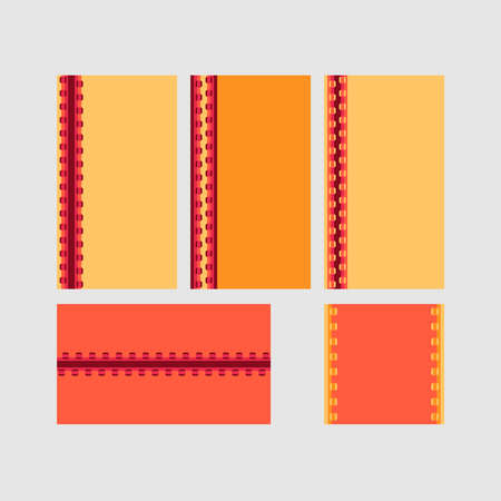 Modern decorative vector frames. Editable design templates for web, social media, promo, ads, banners etc.のイラスト素材