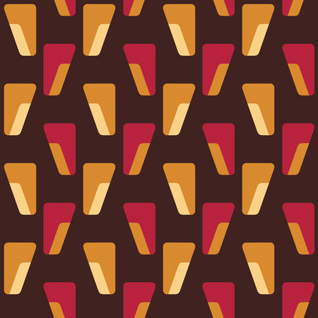 Simple seamless pattern for web, advertising, textiles, prints and any design projects. Abstract retro shapes will decorate any surface or thing and make it attractive.のイラスト素材