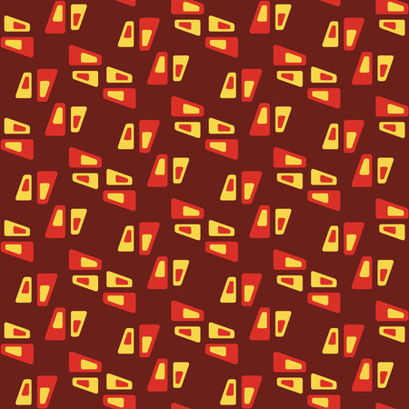 Simple seamless pattern for web, advertising, textiles, prints and any design projects. Abstract retro shapes.のイラスト素材