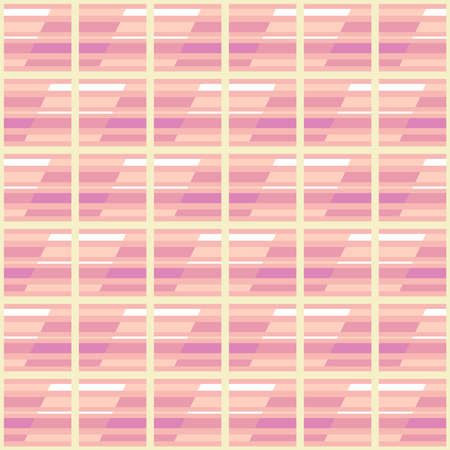 Simple striped seamless pattern for web, advertising, textiles, prints and any design projects. Geometric shapes will decorate any surface or thing and make it attractive.のイラスト素材