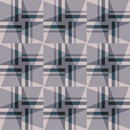 Decorative seamless pattern for web, advertising, textiles, prints or any design projects. Simple geometric shapes can make any surface or thing attractive.のイラスト素材