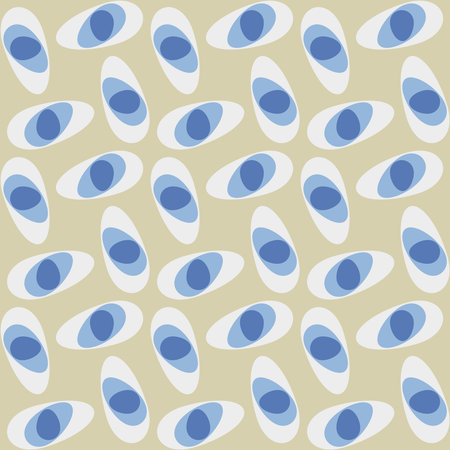 Spotted seamless pattern for textiles, web, advertising, prints and any design projects. Retro rounded shapes will decorate any surface or thing and make it attractive.のイラスト素材