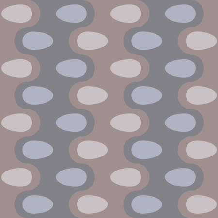 Spotted seamless pattern for textiles, web, advertising, prints and any design projects. Retro rounded shapes will decorate any surface or thing and make it attractive.のイラスト素材