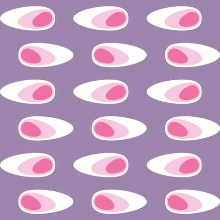 Retro seamless pattern for prints, cobwebs, textiles, advertising and any design projects. Simple rounded shapes will decorate any surface or thing and make it attractive.のイラスト素材