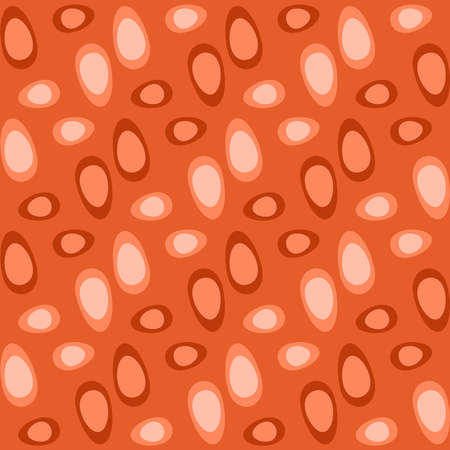 Spotted seamless pattern for textiles, web, advertising, prints and any design projects. Retro rounded shapes will decorate any surface or thing and make it attractive.のイラスト素材