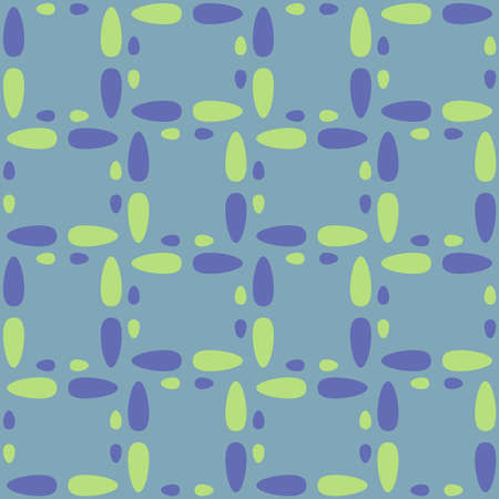Retro seamless pattern for prints, cobwebs, textiles, advertising and any design projects. Simple rounded shapes will decorate any surface or thing and make it attractive.のイラスト素材