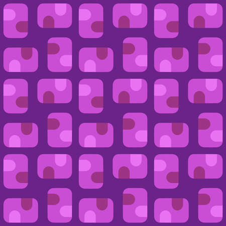 Flat seamless pattern for prints, cobwebs, textiles, advertising and any design projects. Simple rounded shapes will decorate any surface or thing and make it attractive.のイラスト素材