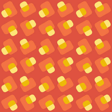 Flat seamless pattern for prints, cobwebs, textiles, advertising and any design projects. Simple rounded shapes will decorate any surface or thing and make it attractive.のイラスト素材