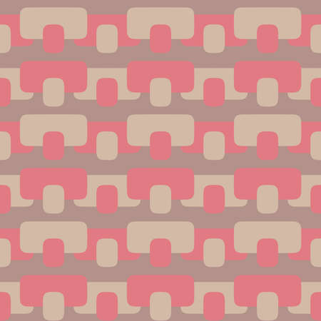 Flat seamless pattern for prints, cobwebs, textiles, advertising and any design projects. Simple rounded shapes will decorate any surface or thing and make it attractive.のイラスト素材