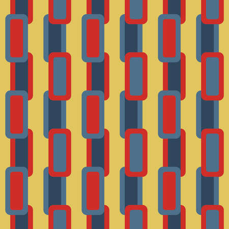 Flat seamless pattern for prints, cobwebs, textiles, advertising and any design projects. Simple rounded shapes will decorate any surface or thing and make it attractive.のイラスト素材