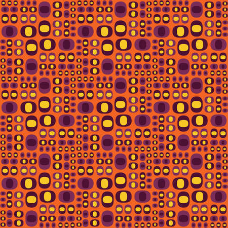 Flat seamless pattern for prints, cobwebs, textiles, advertising and any design projects. Simple rounded shapes will decorate any surface or thing and make it attractive.のイラスト素材