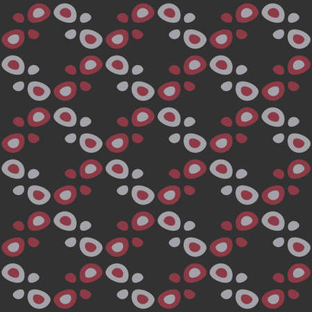 Flat seamless pattern for textiles, web, advertising, prints and any design projects. Simple natural rounded shapes will decorate any surface or thing and make it attractive.のイラスト素材
